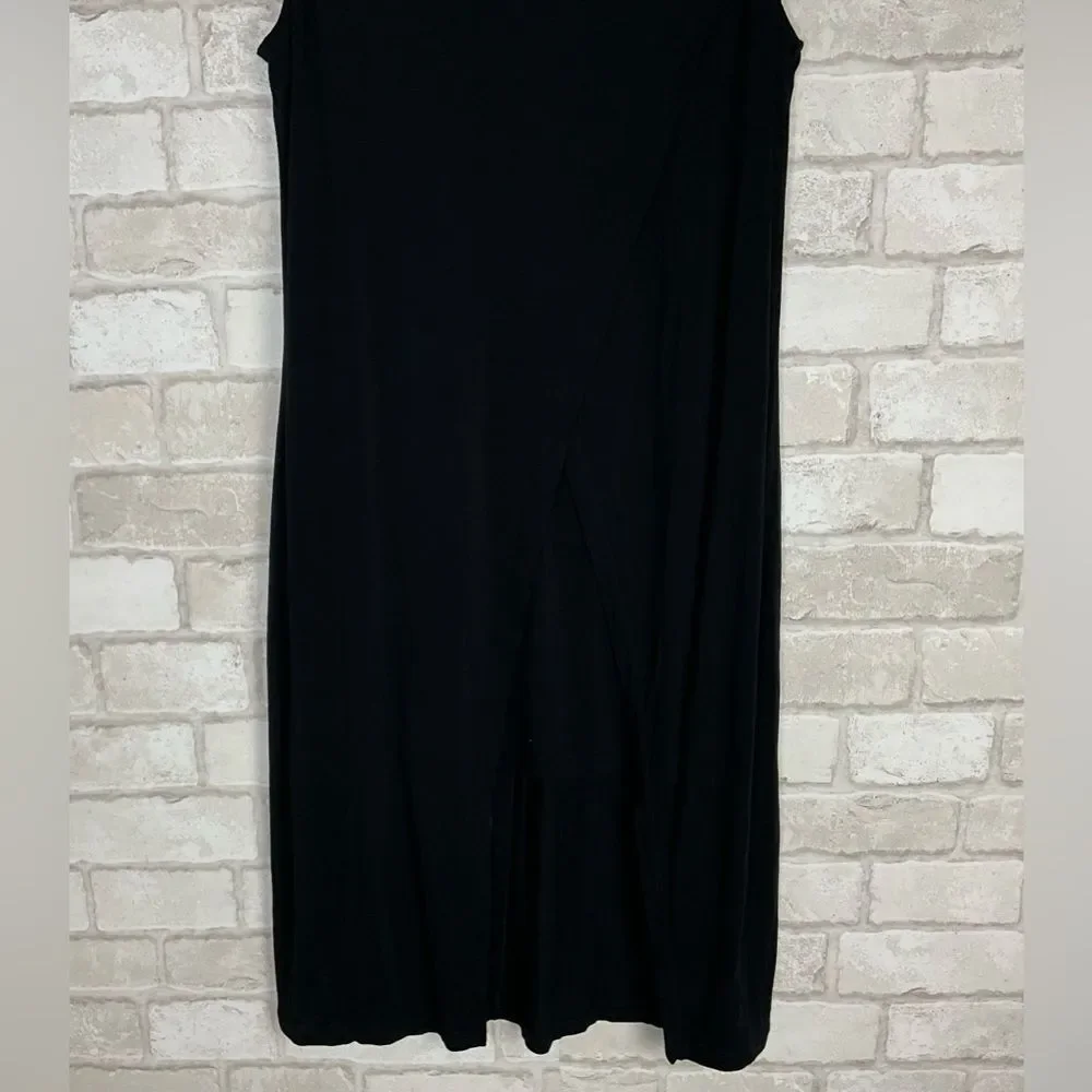 CAbi Beyond Tee Black Sleeveless Tunic Top Size S